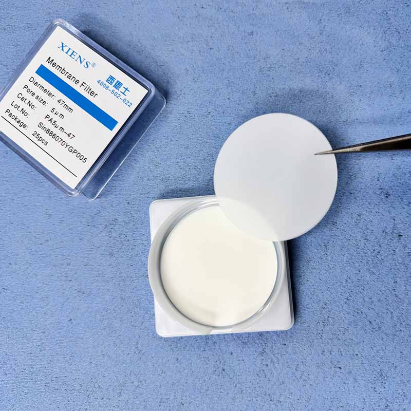 Filtro de membrana de nylon XIENS 47mm-5μm para testes de limpeza técnica